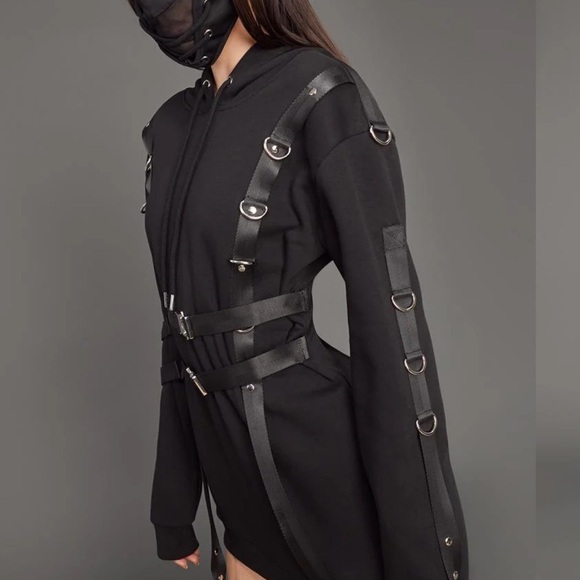 Nwt POSTER GRL CAME TO SLAY HARNESS HOODIE - Picture 2 of 5